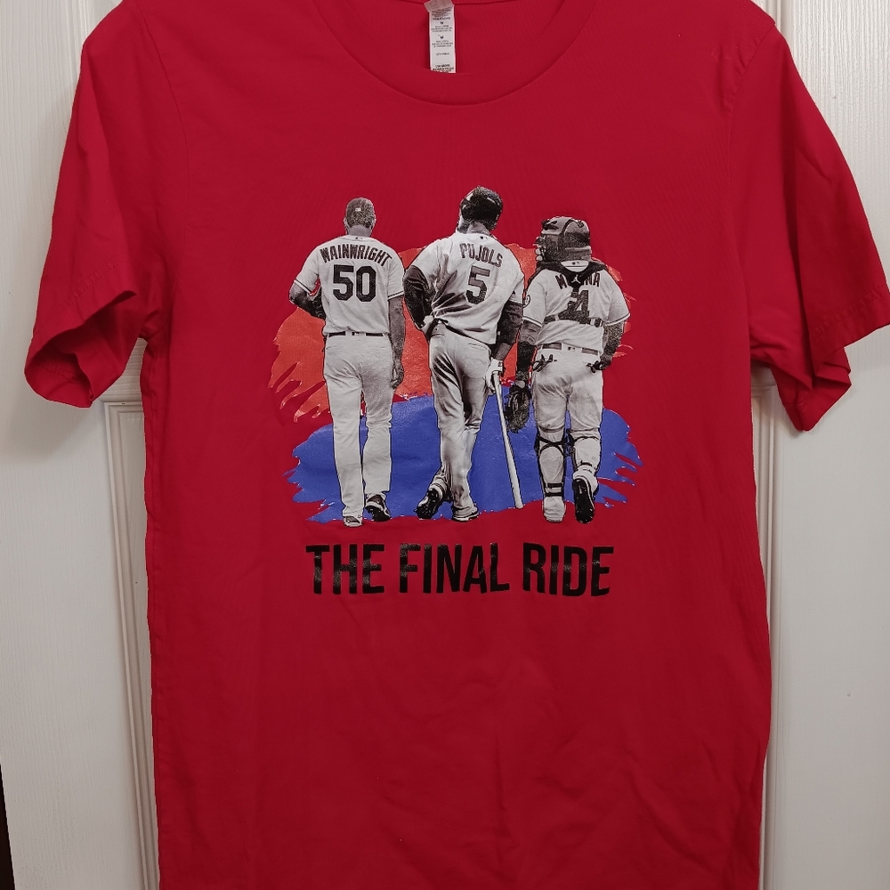 Bella Canvas St. Louis Cardinals T-Shirt The Final Ride Pujols/Molina/Wainwright